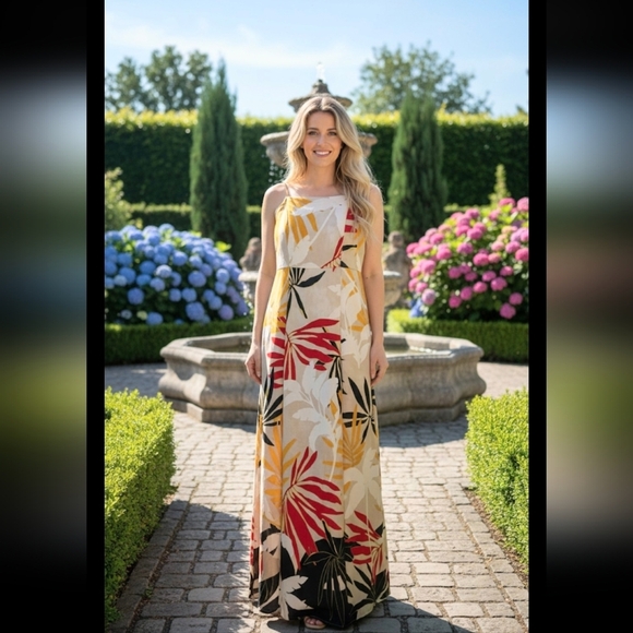 Rachel Zoe Dresses & Skirts - NWOT Rachel Zoe Tropical Print Maxi Dress Size S.